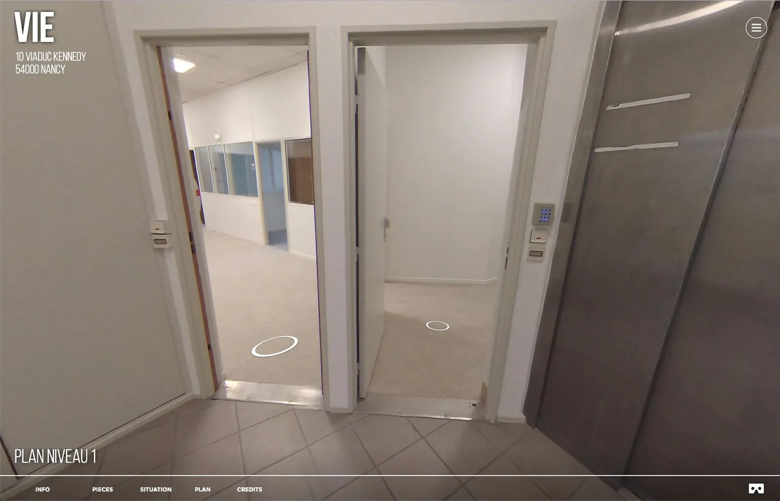 Visite virtuelle de bureaux & locaux pro